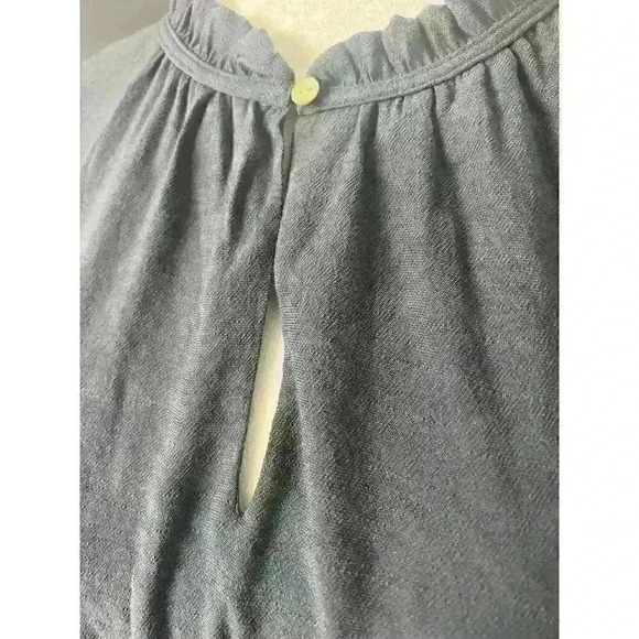 Nine West Woman's Gray Lined Ruffle Blouson Mini Dress- Size M - Picture 7 of 12